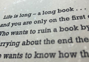 "Life is long ..." Maggie Smith Broadside