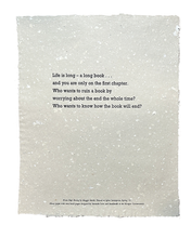 "Life is long ..." Maggie Smith Broadside