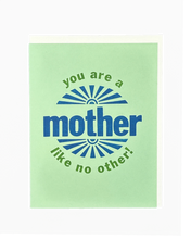 Mother Like No Other Letterpress Card