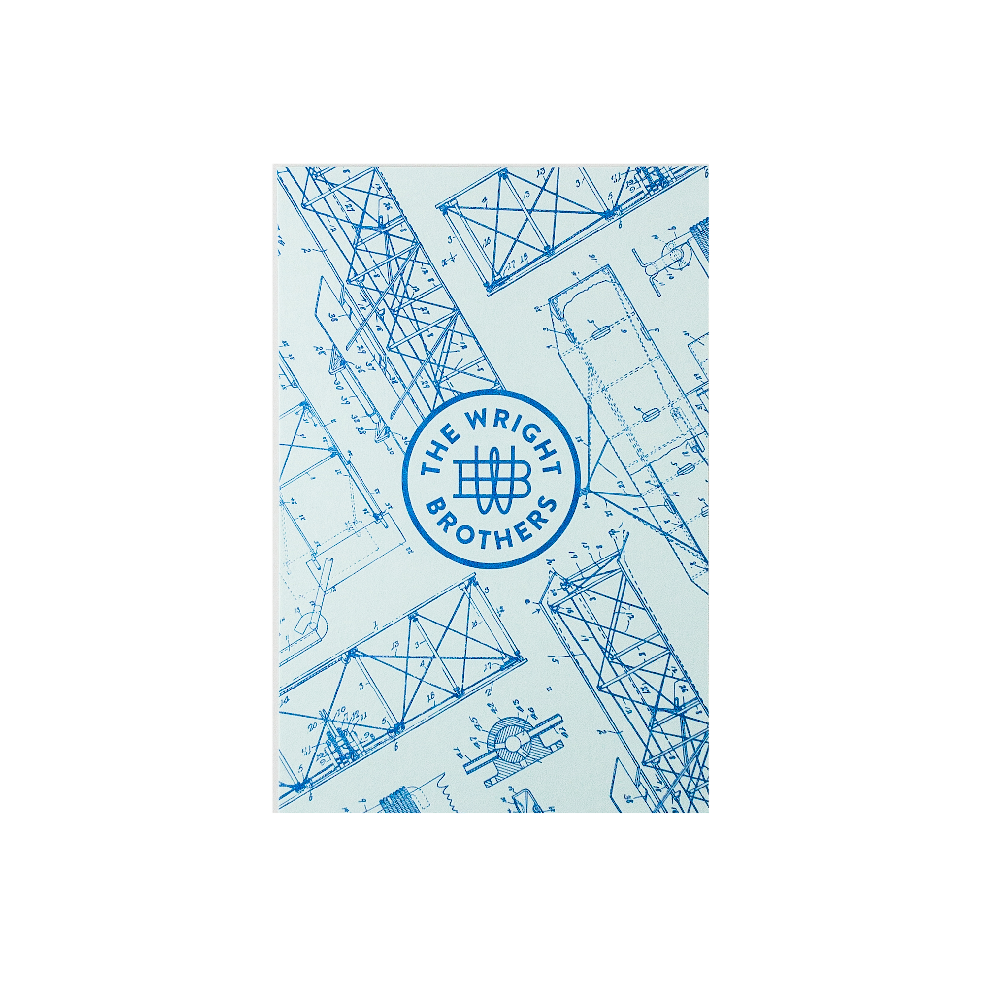 Wright Brothers Patent Pattern Letterpress Postcard