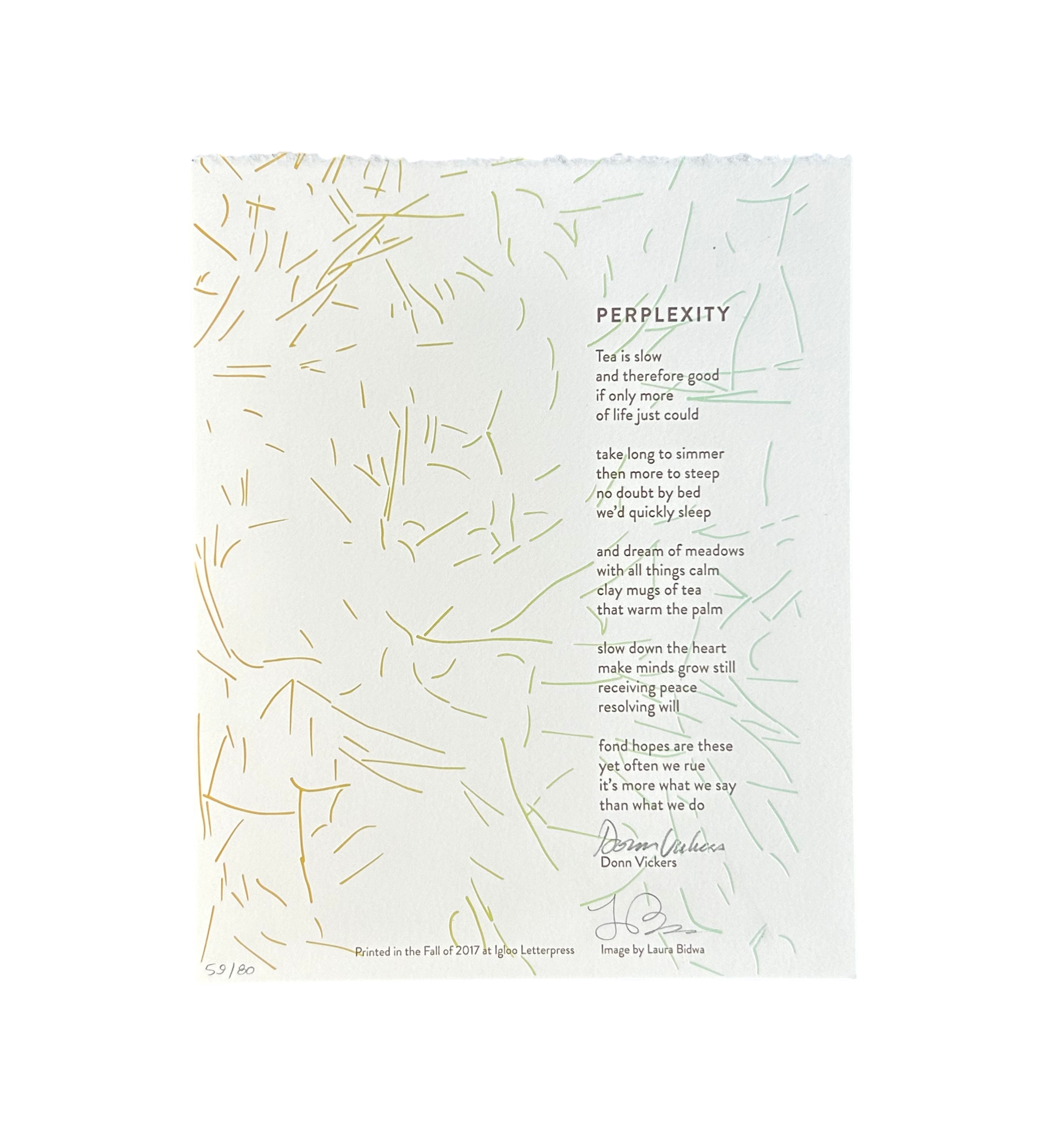 Perplexity Letterpress Print