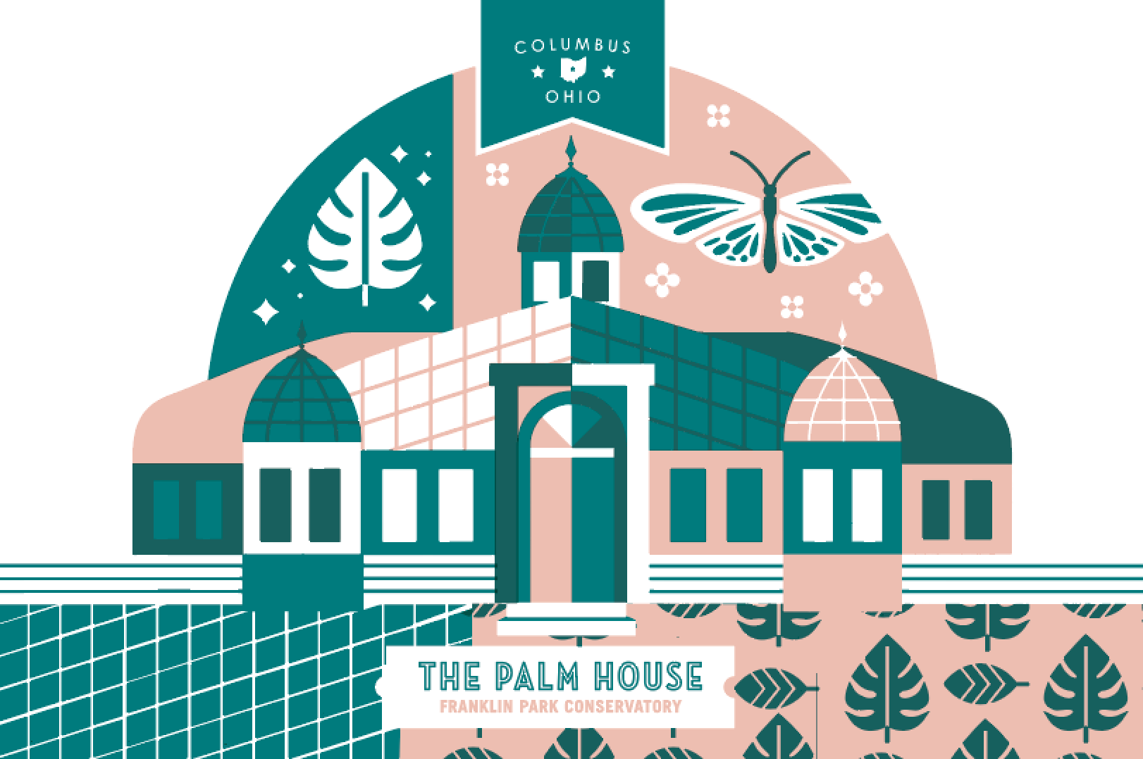 Franklin Park Conservatory Letterpress Postcard