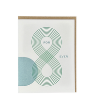 For Ever Line Infinity Letterpress Card