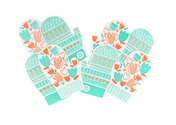 Suzy Ultman Mittens Letterpress Gift Tags (set of 8)