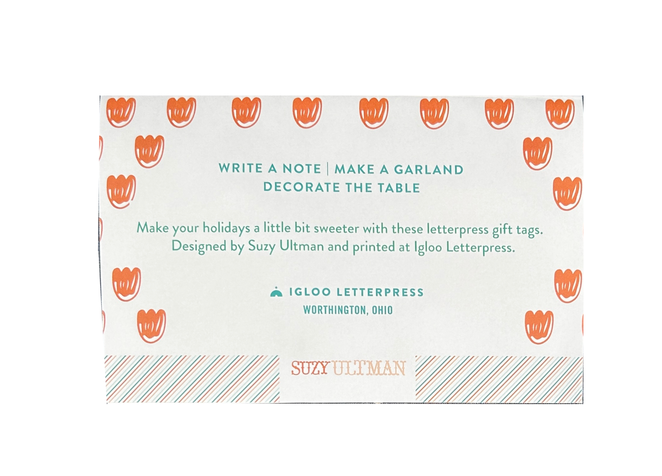 Suzy Ultman Mittens Letterpress Gift Tags (set of 8)