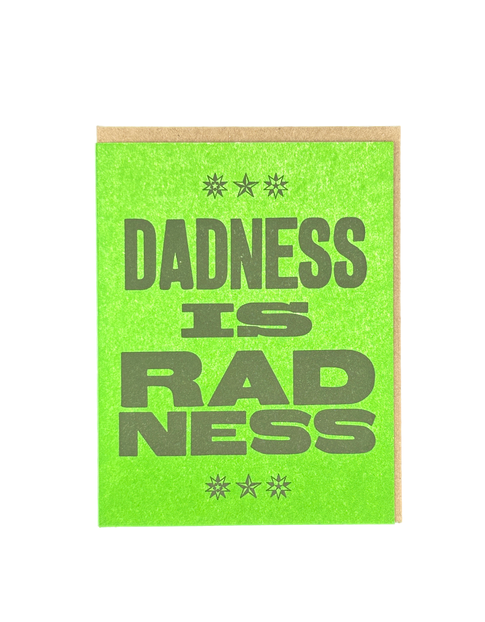 Dadness is Radness Letterpress Card