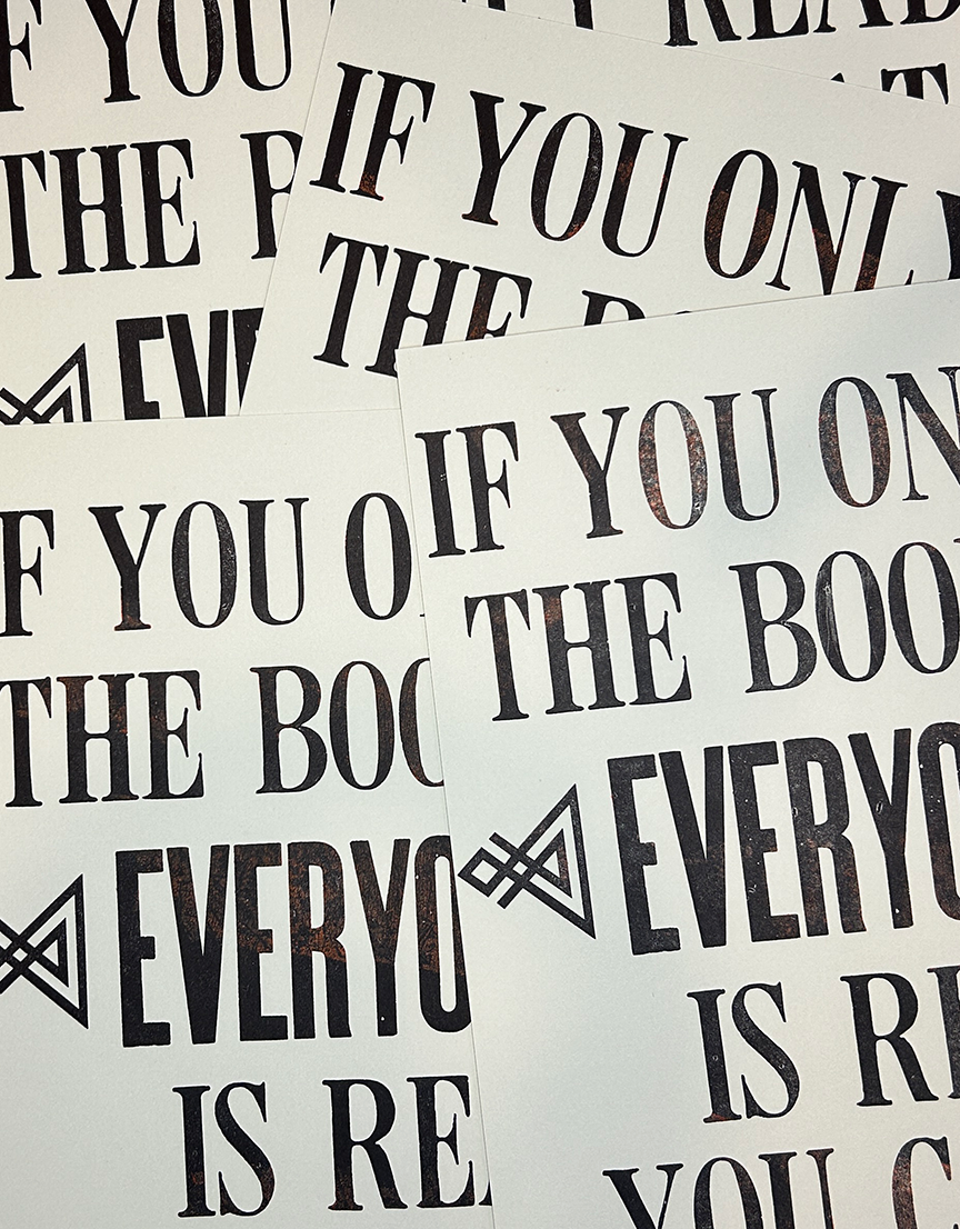 Harumi Murakami Letterpress Broadside "Only Read"