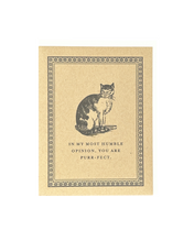 Purr-fect Letterpress Card