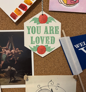 You Are Loved Diecut Keepsake Letterpress Card