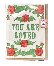 You Are Loved Diecut Keepsake Letterpress Card