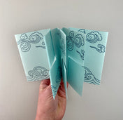 Clouds and Waves DIY Letterpress Flag Book Kit