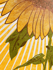Sunflower Farmers Market Letterpress Poster