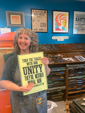 L7 Unity Letterpress Poster