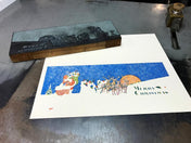 Merry Christmas Vintage Letterpress Card