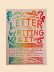 Rainbow Worm Letter Writing Kit