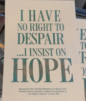 Insist on Hope, Howard Zinn poster