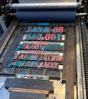Do What You Can Letterpress Print