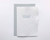 Pistachio Press - Handmade Paper - Love you more than the stars