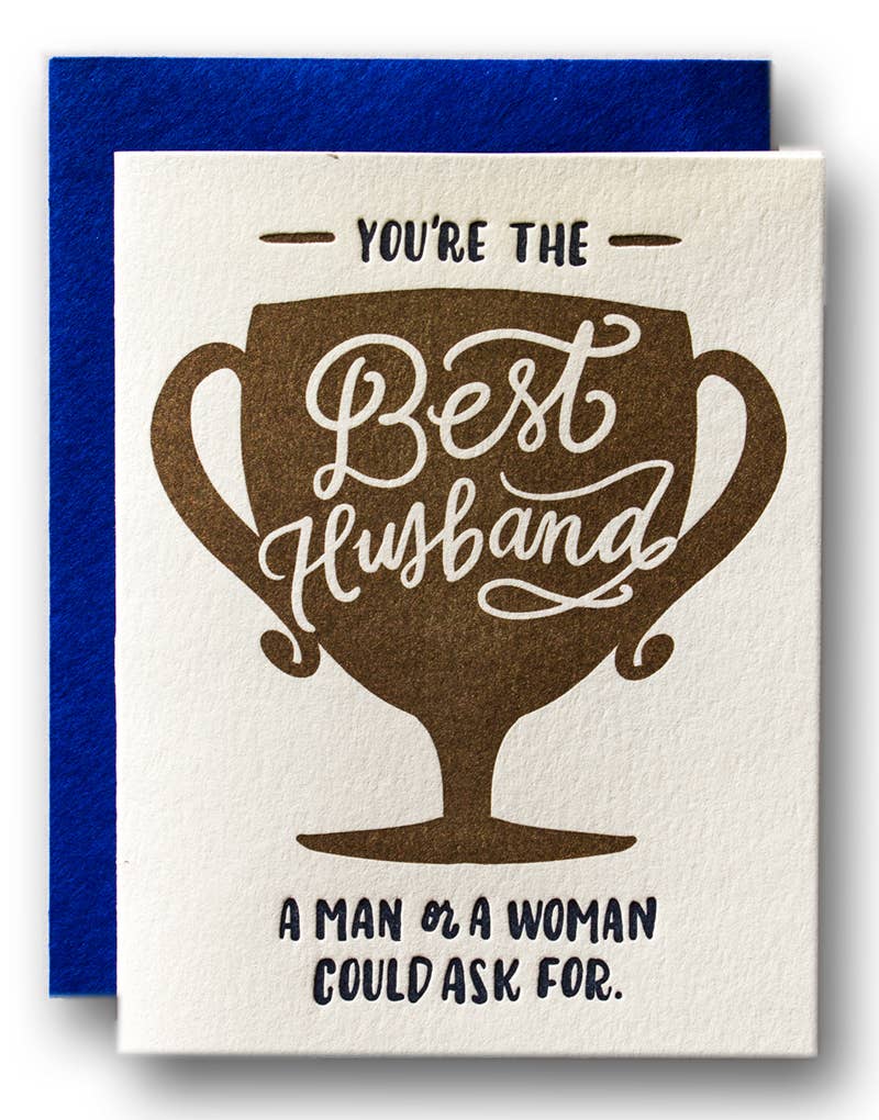 Ladyfingers Letterpress - Best Husband Card