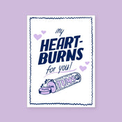 Wild Arugula Press - Heartburn Love Card