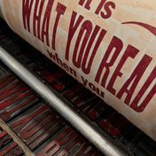 What You Read Letterpress Print by Charles Potter