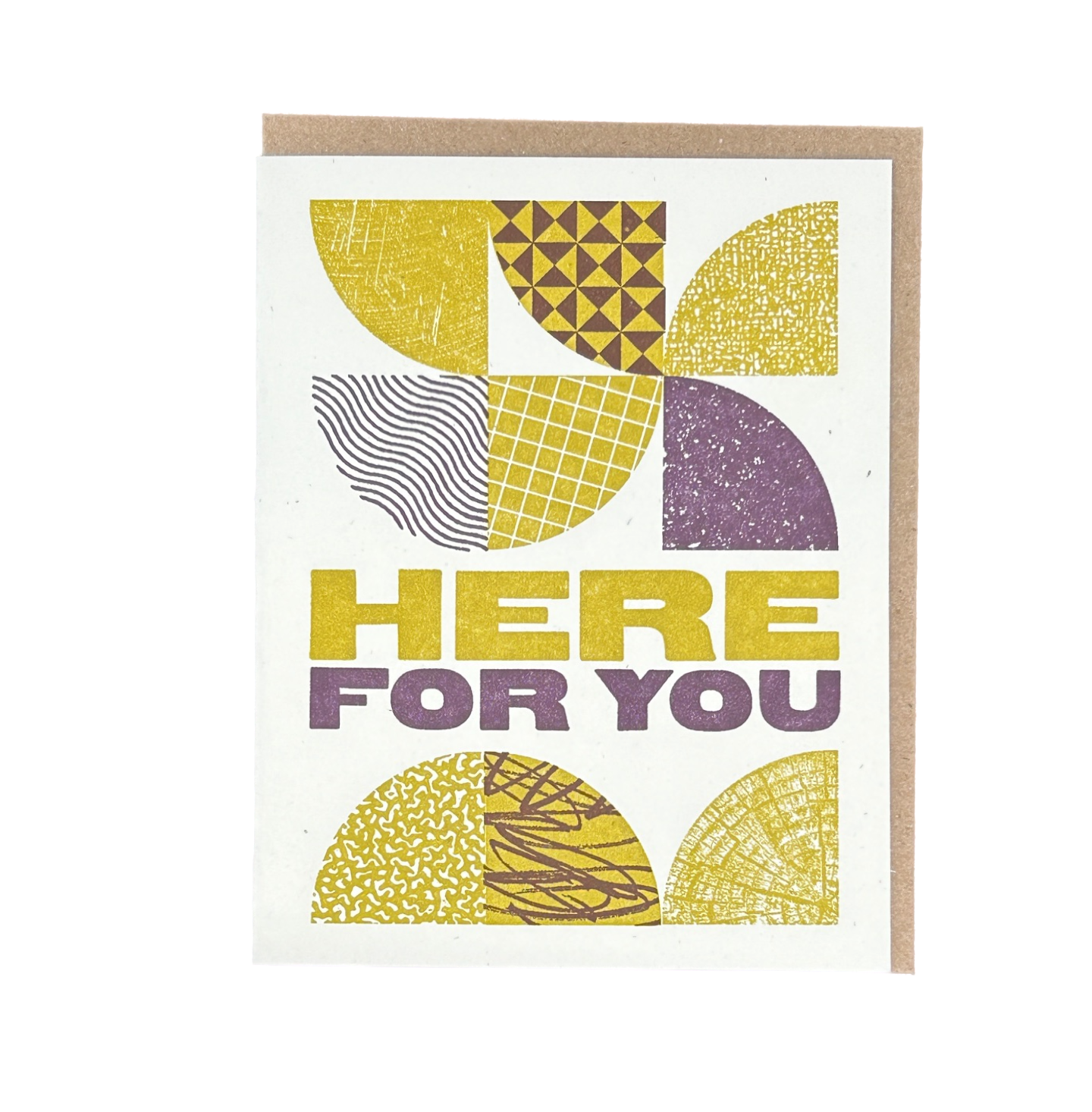 Here for You Letterpress Card