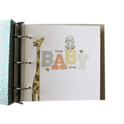 Baby Days to Birthdays Baby Book with Letterpress Cover