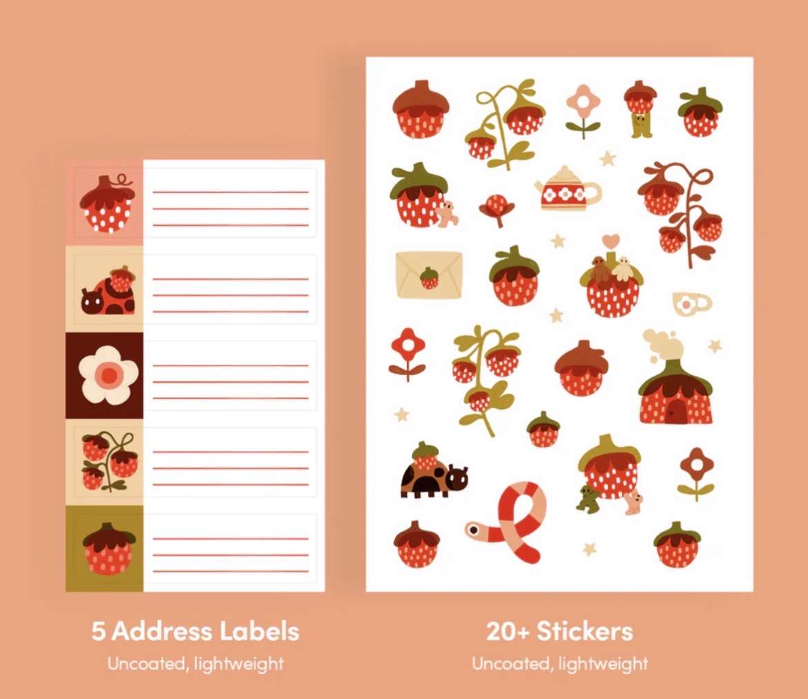 Strawberry Letter Writing Kit