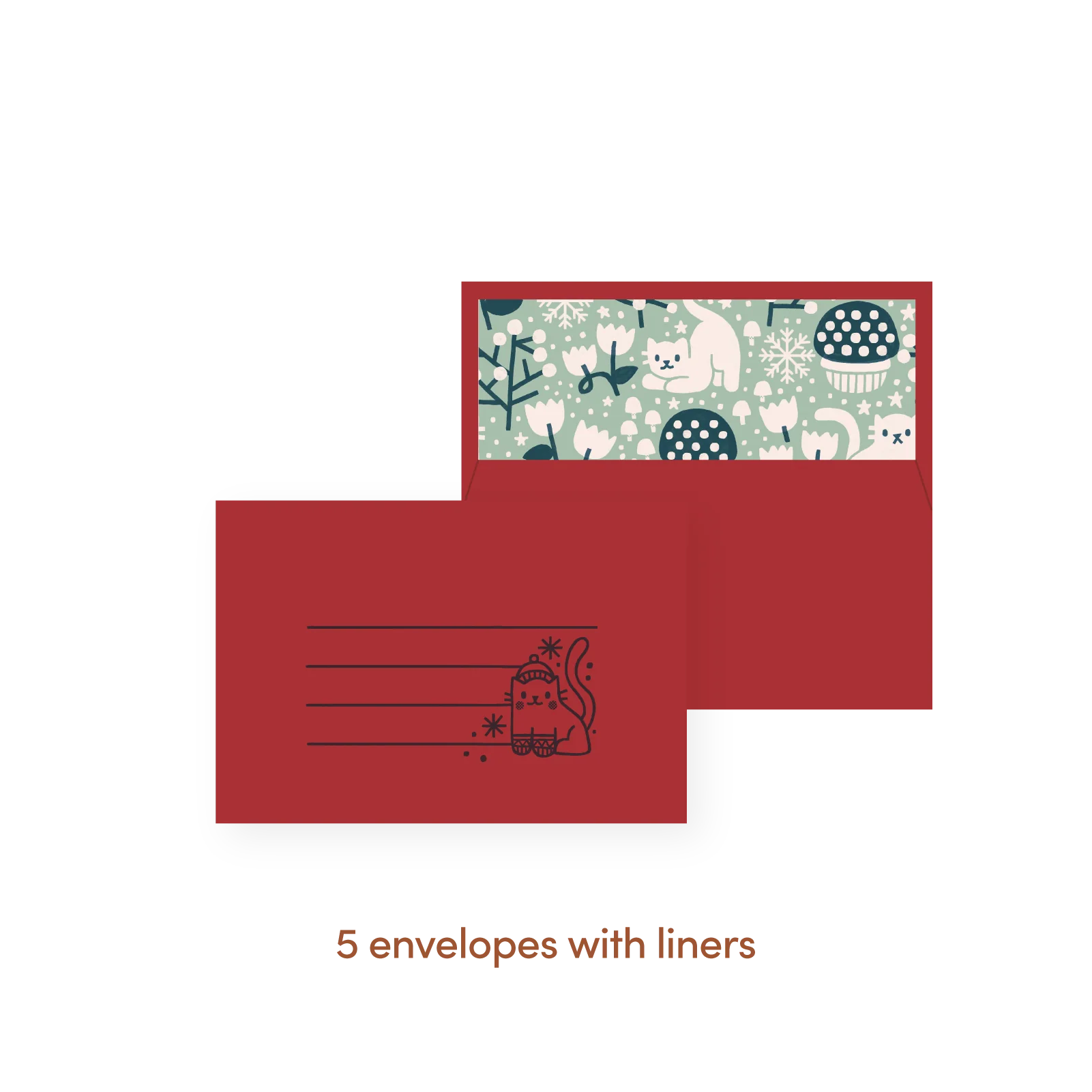 Winter Kitty Letter Writing Kit