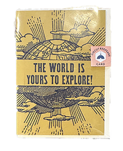 Explore Graduation Diecut Keepsake Letterpress Card