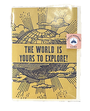 Explore Graduation Diecut Keepsake Letterpress Card