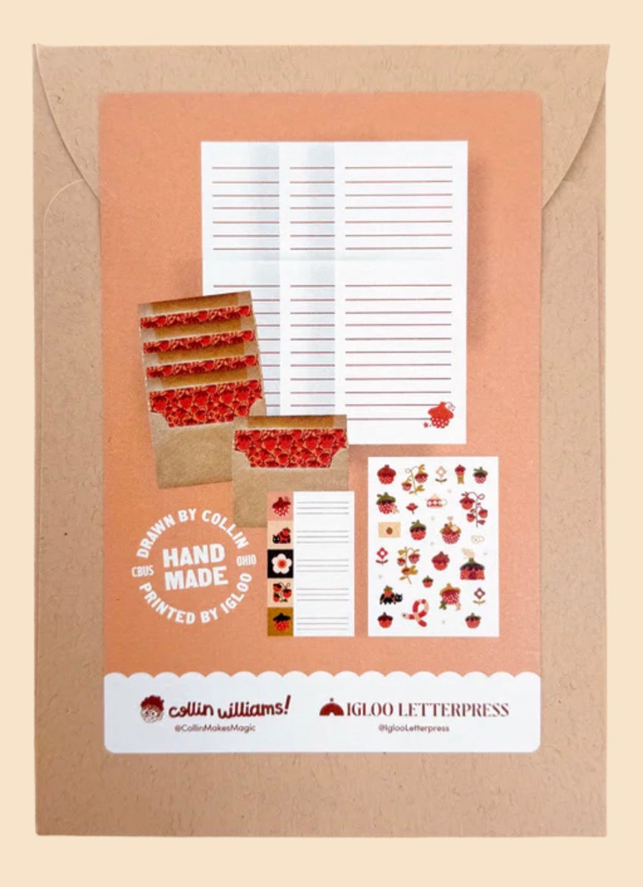 Strawberry Letter Writing Kit