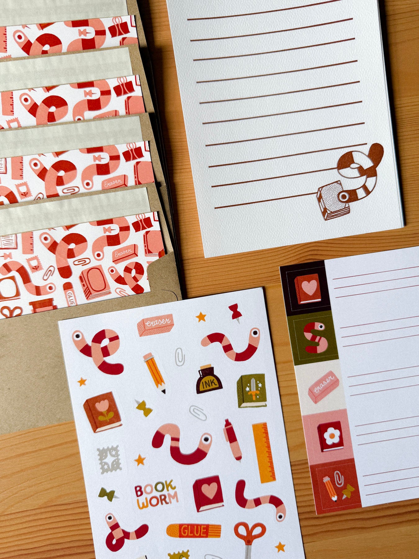 Bookworm Letter Writing Kit