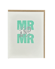 Mr And Mr Letterpress Card
