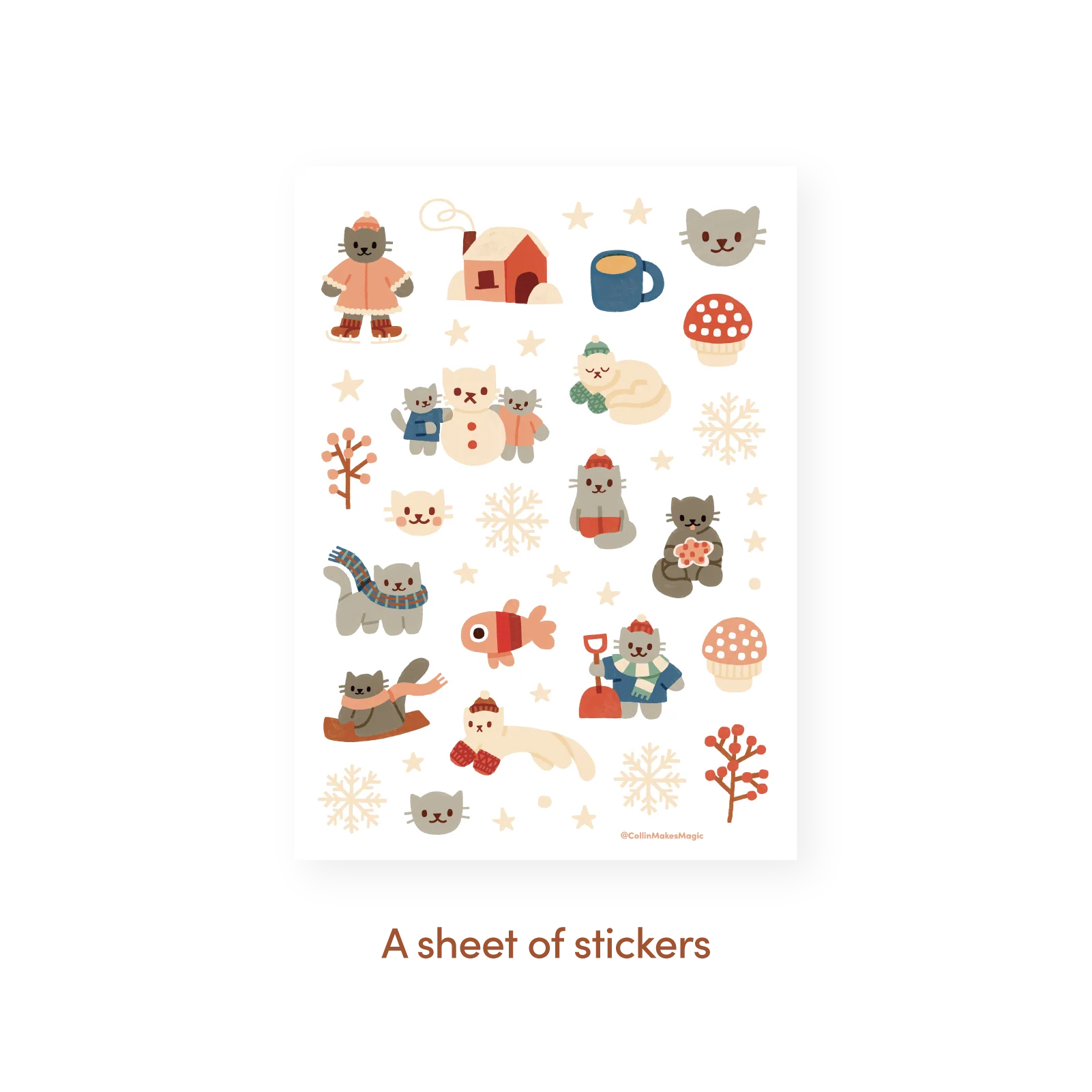 Winter Kitty Letter Writing Kit