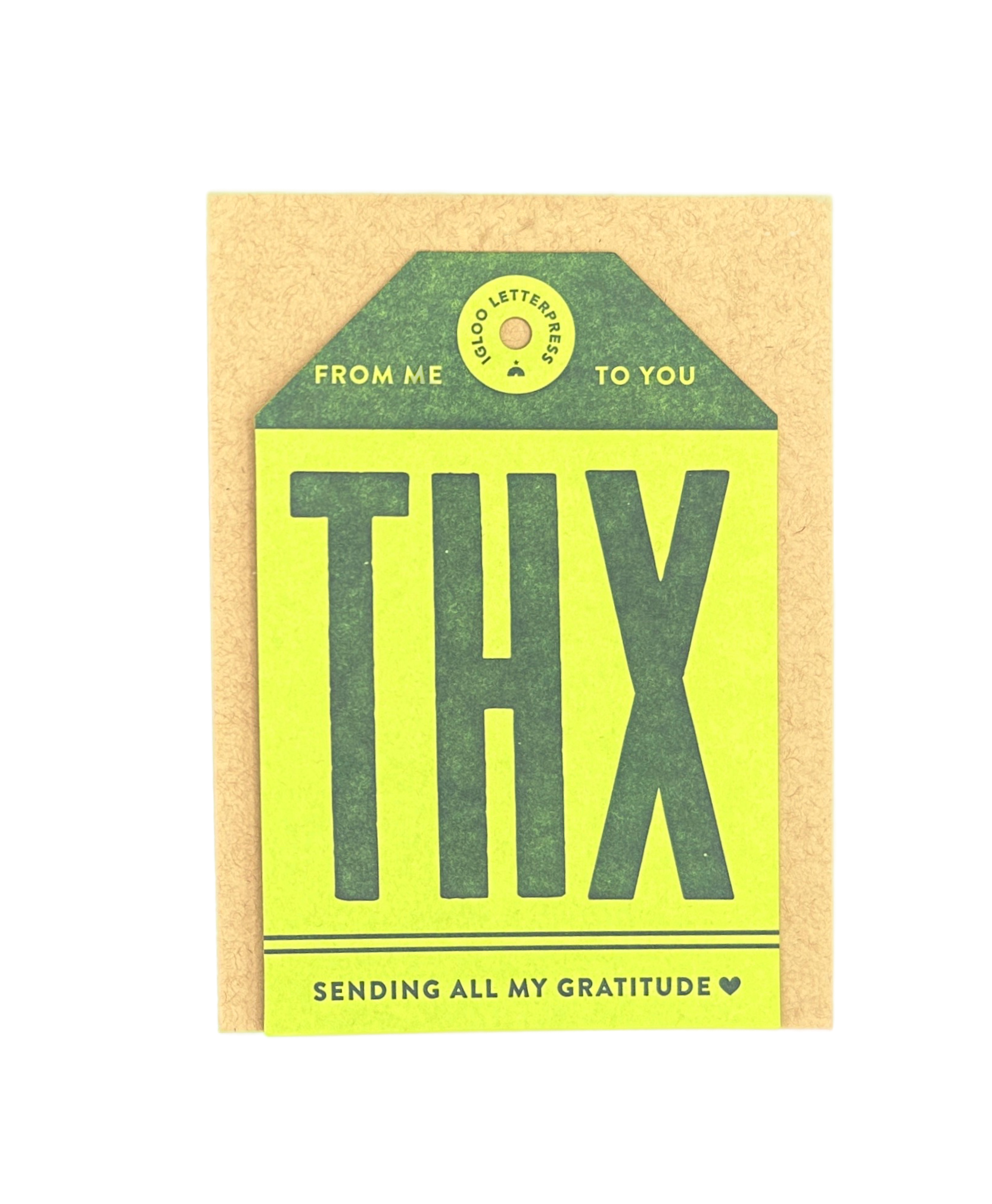THX Tag Letterpress Card