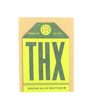 THX Tag Letterpress Card