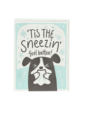Tis the Sneezin' Letterpress Card
