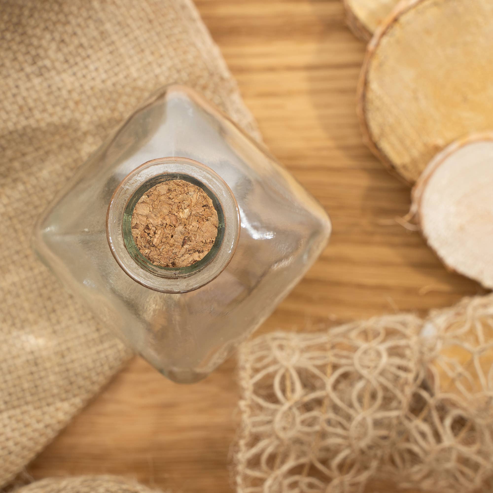 Portofino International Trading, USA - Square Bottle with Cork