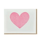 Big Heart Letterpress Card