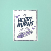 Wild Arugula Press - Heartburn Love Card