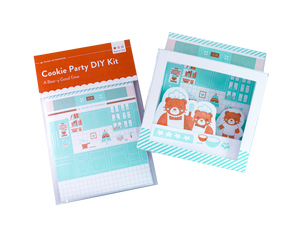 Cookie Party DIY Letterpress Tunnel Book Kit