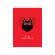 Design With Heart - LV69 - Smitten Kitten Valentine's Day Greeting Card