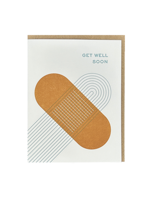 Get Well Soon Letterpress Card