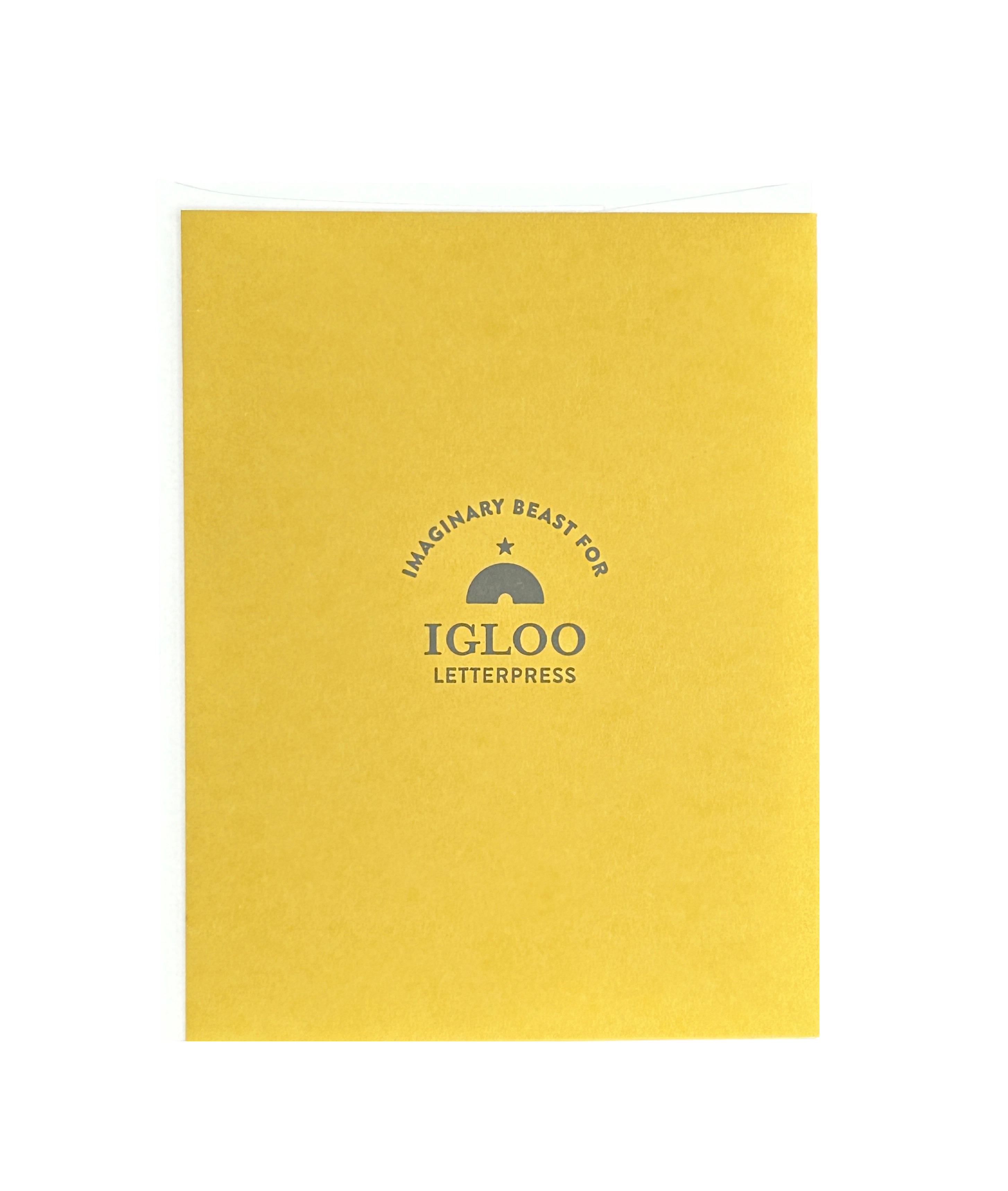 Giraffe Goals Letterpress Card