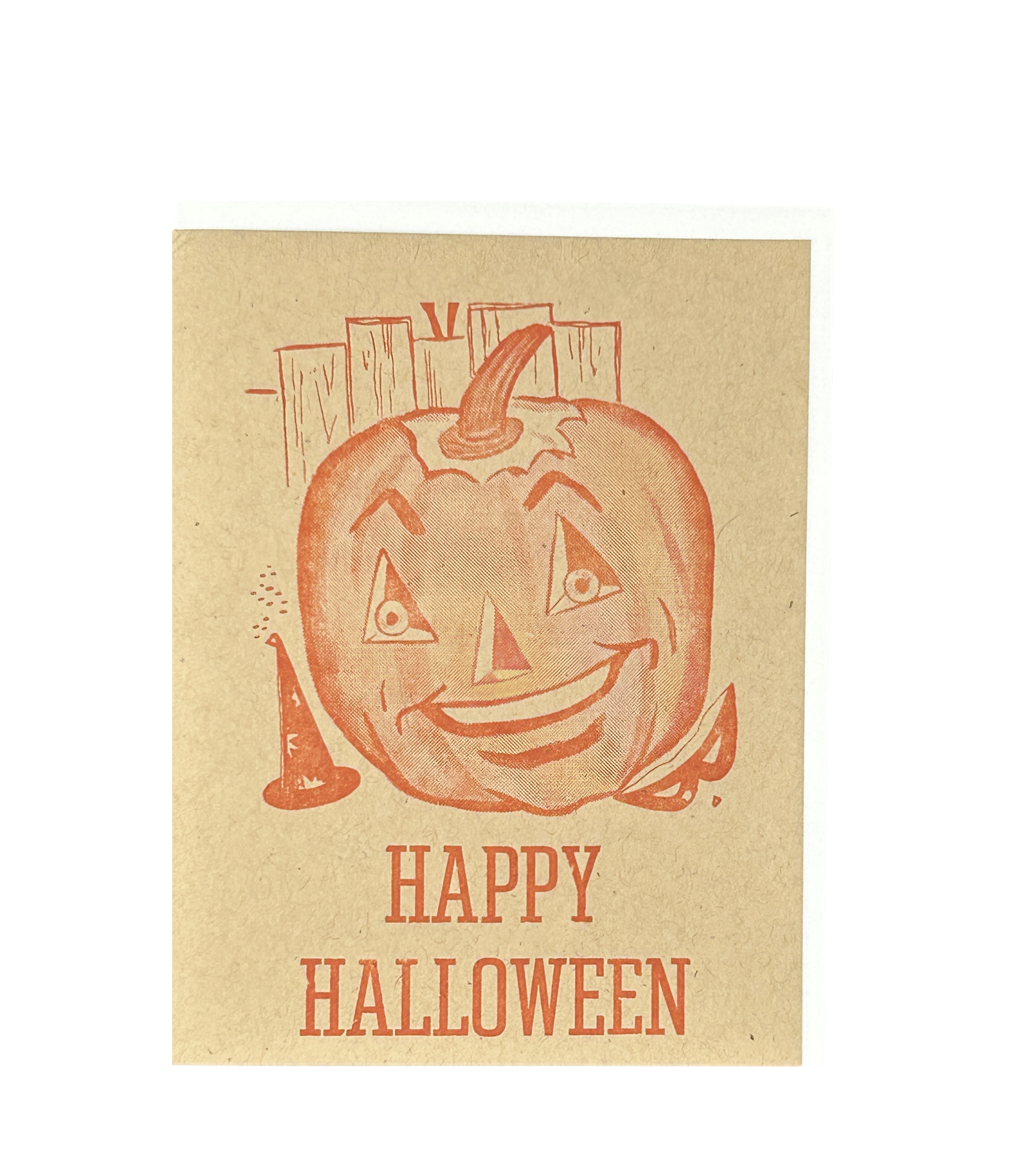 Happy Halloween Letterpress Card