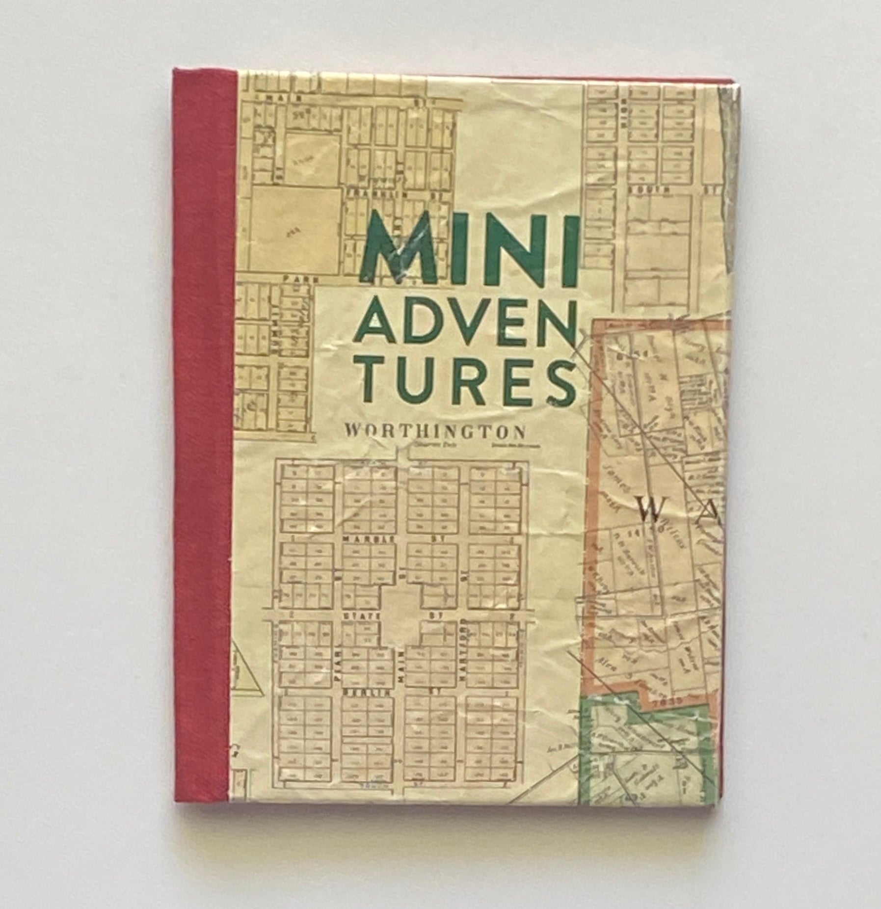 Vintage Mini Adventure Journal with Letterpress Cover