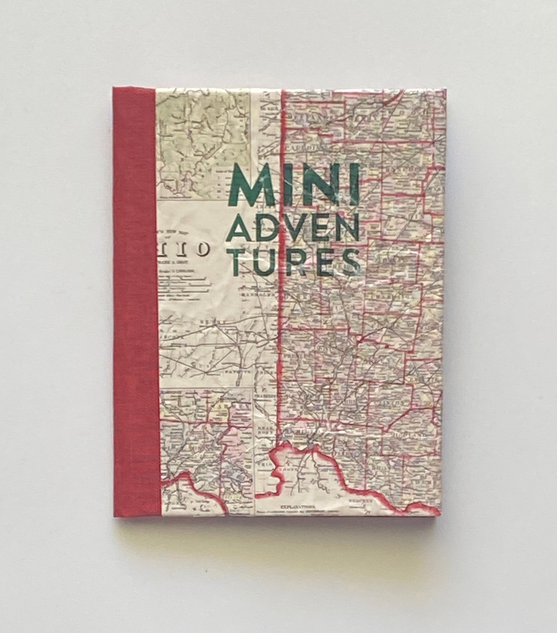 Vintage Mini Adventure Journal with Letterpress Cover