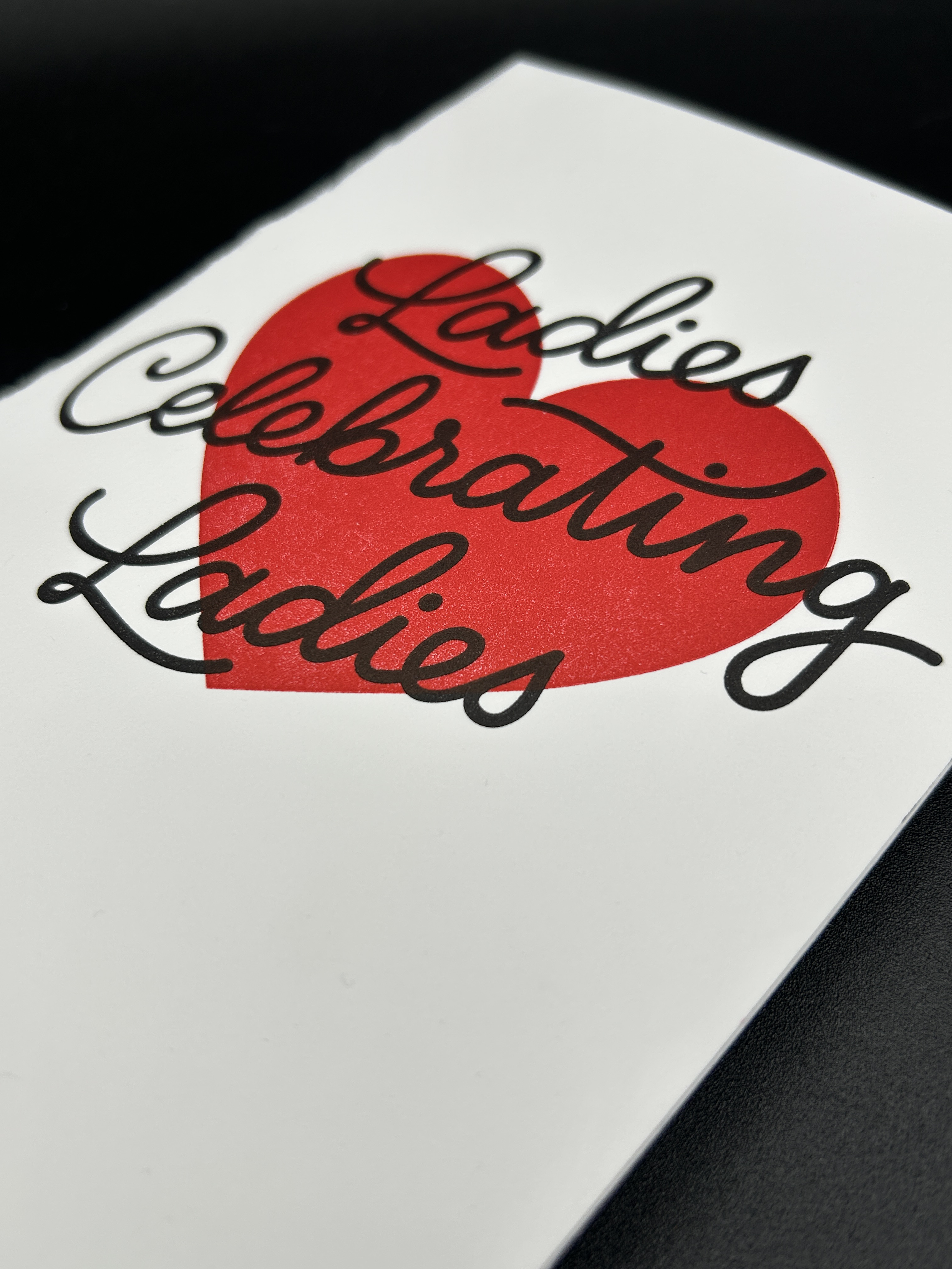Ladies Celebrating Ladies Letterpress Card