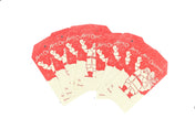 Vintage Santa Letterpress Christmas Gift Tags - set of 8